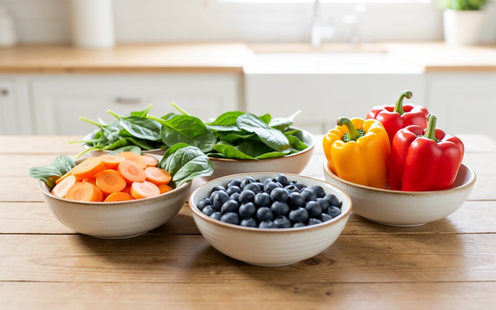 Aliments riches en nutriments pour les yeux